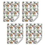 Panda Gift Wrapping Paper For Happy Birthday, Cute Pandas Balloons Wish Birthday Wrapping Paper For Baby Boys Girls Children Animal Baby Shower Kindergarten Party Xmas Gifts Wraps