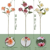 3 Pcs Silk Peonies Artificial Flowers Long Stem Artificial Peonies Bouquet Faux Flowers Bulk With Stems For Vase Floral Arrangements Table Centerpieces Wedding Party Farmhouse Decoration