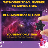 Stocking Stuffers For Mom Under 10, Best Mom In The Galaxy, Handmade Natural Shining Star Keepsake Set, Cute Holiday Gifts For Mum