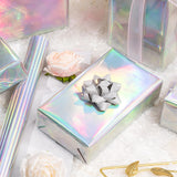 Holographic Iridescent Shiny Sparkle Metallic Glitter Silver Gift Wrapping Paper For Birthday, Valentines, Mothers Day, Graduation, Wedding, Fathers Day, Christmas (17 In X 32.8 Ft)
