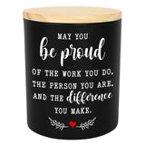 Thank You Gifts For Women Men - Be Proud Long Lasting Vanilla Lavender Candle 10Oz - Teachers Day Birthday Inspirational Appreciation Retirement Gifts For Coworkers Boss Employee Teachers Nurse
