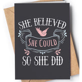 Inspirational And Empowering Card For Her | Congratulatory Card For Women | Perfect Card For Birthday, Graduation, Christmas, Mother'S Day For Daughter, Sister, Mom, Girlfriend, Wife...