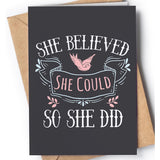 Inspirational And Empowering Card For Her | Congratulatory Card For Women | Perfect Card For Birthday, Graduation, Christmas, Mother'S Day For Daughter, Sister, Mom, Girlfriend, Wife...