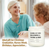 Craftique Nurse Gifts for Women Men, Nursing Student Gifts- Funny Nurse Candle- Nursing School, Nurses Week/Day/Graduation/Birthday Gift, Cool LPN RN Gift for Nurses, Future/New Grad
