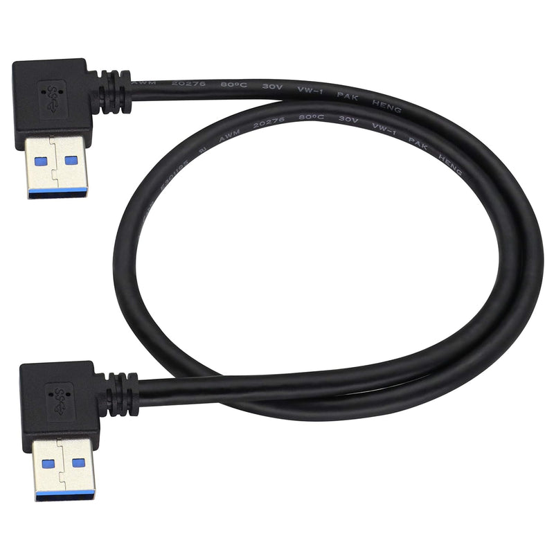 90 Degree 3.0 A Usb Cable Left & Right Angle Usb 3.0 A To A Male Charging And