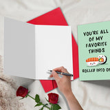 Funny Sushi Valentine'S Day Card For Husband Wife,Cute Valentine'S Day Cards For Men Women,Sweet Valentines Day Card Gift For Boyfriend Girlfriend,Envelope Included.