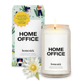 Scented Candles For Home (Home Office) - 13.75 Oz Long-Lasting Natural Soy Wax Blend Jar Candle Gifts For Women & Men, 60-80 Hours Burn Time - Notes Of Fresh Air, Water Lilies & Amber