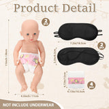9 Pcs Baby Shower Diaper Changing Game Supplies Including Baby Dolls Blindfold Diapers Wooden Sign Changing Race Game Party Favor (Star,Brown)