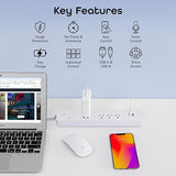 Smart Surge Protector Power Strip WiFi 4 Outlets 2 USB Ports Alexa Google Home