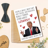 Funny Trump Anniversary Card For Wife, Trump Talking Birthday Card From Husband, Donald Trump Valentine'S Day Card For Wife, Mother'S Day Card, You Are A Great Wife Card