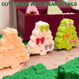 Christmas Tree Silicone Molds 2 Pack Christmas Chocolate Molds For Baking 3D Christmas Cake Mold Holiday Candle Resin Mold Xmas Pine Tree Soap Ice Cube Mold For Jello Cake Festival Home Decoration