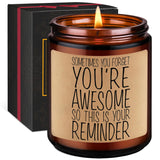 Thank You Candle, Stress Relief Gifts, Relaxing Gifts For Women, Men - Funny Calming, Relaxation, Galentines Day, Valentines Day Ideas For Stressed Out People, Daughter, Friend, Coworker, Teacher