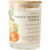 Leoben Co. | B.B. Wellness Scented Candle | Hand-Poured Vegan Soy Wax | Made In Small Batches | 40 Hours Burn Time | 9 Oz | Infused With Natural Essential Oils | (Sweet Ornage Lemon)