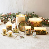 Forest Round Botanical Candle 120 Hour Burn Time - Notes Of Clary Sage, Creamy Sandal, White Musk Aromatherapy Candles, Woodsy Scent Aroma Luxury Candles, Long Lasting Candles Decor 5.5" H