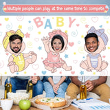Baby Shower Games Backdrop Feed Me Baby Shower Game Party Background Who Is The Babys Daddy Games Banner Funny Bridal Party Activities Photo Booth Props For Newborn Gender Reveal Party Favor Supplies