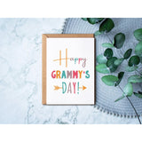 Greeting Card For Grammy Or Grandma. Premium 5 X 7 Inches Birthday Or Mother'S Day Card. Includes Envelope.