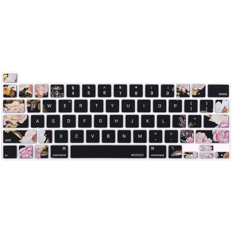 MOSISO Keyboard Cover Silicone Skin Compatible with MacBook Pro 13 inch M2 202