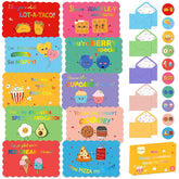 40 Pack Funny Valentines Cards For Kids With Envelopes And Stickers, 10 Adorable Designs Valentine Cards For Kids Classroom, 4.7X3.2In Double Sided Cards For Boys & Girls