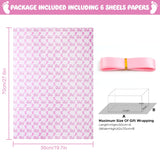 Baby Wrapping Paper - It'S A Girl Feet Pink & White Stripes - 20 X 28 Inches For Girl Birthday Present, Baby Shower, Gender Reveal Theme