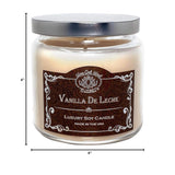 Scented Candles For Home Large Jar 18 Oz - 65+ Hours Long Lasting And Fragrant Vanilla De Leche Scented Soy Candle - All Natural Wicks - Handmade In The Usa