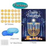 Hanukkah Games Pin The Star On The Menorah Chanukah Party Pin The Star Games Chanukah Activities Holiday Plays 2 Eyemasks 24 Stickers For Birthday Travel Road Trip