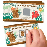 Big Dot of Happiness Tropical Luau Hawaiian Beach Party Game Scratch Off Cards, Fun Party Favors, Game Supplies, Scratcher Card Winners - 22 Count