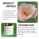 5.8 Ft Giant Artificial Flowers,Large Paper Flower,Huge Poppy Flowers Decoration For Wedding,Hotel,Office,Window Display And Home Farmhouse Decor(Champagne)
