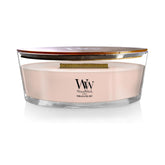 WoodWick Ellipse Scented Candle, Vanilla & Sea Salt Scent, Crackles as it Burns, Up to 50 Hours Burn Time, Premium Soy Blend, Perfect for Gifting, 16oz
