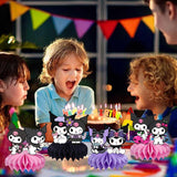 8Pcs Kuromii Honeycomb Table Centerpiece,Kawaii Birthday Party Supplies Table Decorations For Kids Party Decorations