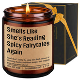 Scented Candle, Spicy Book Lover Gifts For Women - Funny Gifts For Fantasy & Romantasy Book Lovers, Dark Romance Reader - Bookish Valentines Day, Birthday, Reading Decor For Friend, Girl, Sister