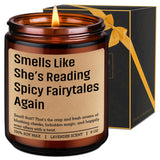 Scented Candle, Spicy Book Lover Gifts For Women - Funny Gifts For Fantasy & Romantasy Book Lovers, Dark Romance Reader - Bookish Valentines Day, Birthday, Reading Decor For Friend, Girl, Sister