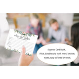 Greenery Floral Advice And Wishes Cards For Happy Retirement, Well Wishes, Memories For Woman Man, Fun Retirement Party Idea, Game, Activity,Decorations Party Supply?25 Cards (Bb002-Jyk 007)