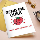 Naughty Valentines Day Card For Husband Boyfriend, Funny Valentines Card For Him, Happy Valentine'S Day Card From Wife Girlfriend, Bend Me Over Card