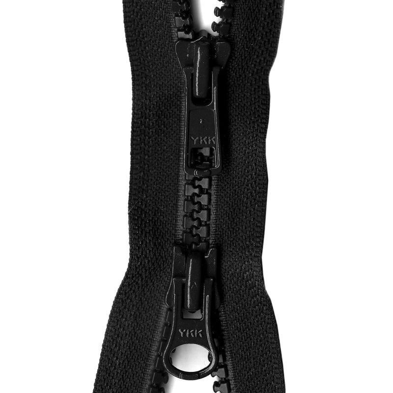 Vislon 2-Way Separating Zipper, 28", Black