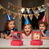 50Pcs 3.25X3.25X1.5 Inches Red Small Bakery Boxes With Window - Cookie Macaron Mini Cake & Truffle Gift Boxes For Christmas Gifts Birthday Wedding Valentine'S Day Party Favors