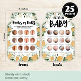 Baby Shower Games For Boy Or Girl - 2 Games Double Sided, 25 Boobs Or Butts For Baby Shower Ideas, 25 Beer Or Baby Game To Play, Baby Shower Party Supplies (Forest Animals)