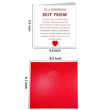 Special Bestie Birthday Card, Greeting Card For Best Friend, Sentimental Birthday/Holiday Gift For Her, With Envelope