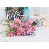 8Pcs Silk Cosmos Artificial Flowers Pink Fake Cosmos Flower 25.6" Fake Wildflowers Faux Clematis Flowers For Wedding Bride Floral Arrangement Home Kitchen Garden Decor(Pink)