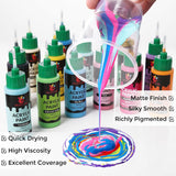 2Oz Matte Acrylic Paint Set With Precision Applicator Cap For Car Freshie Painting, Drawing And Diy Arts & Crafts Supplies For Adults(Pack Of 16)