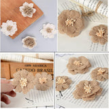11 Pcs Handmade Natural Burlap Flowers, 11 Styles Handmade Rustic Flower For Diy Handmade Crafts, Home Embellishment, Wedding, Christmas, Party Decoration