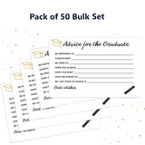 Graduation Advice Cards 2025 Graduation Party Supplies Party Favors For Guests Advice For The Graduate 50 Pack