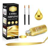 Liquid Gold Leaf Paint, Alcohol-Based Metallic Gold Paint, Quick-Drying For Crafts, Diy, And Resin Projects,Can Be Used With Spray Guns,1 Pcs X 1 Fl Oza