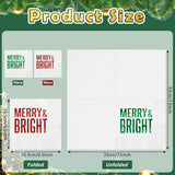 100 Pcs Christmas Paper Napkins Disposable, Merry Bright Red And Green Foil Cocktail Napkins, Xmas Holiday Party Guest Dinner Napkin Hand Towels For Christmas Winter Party Supplies, 6.5 X 6.5 Inch