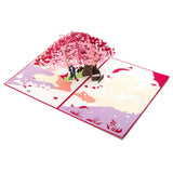Heart Tree Handmade Pop Up Card For Anniversary Valentines Day Wedding Romantic Gift, Birthday Cards For Wife Husband Couple, 7.9 X 5.9 Inches With Envelope
