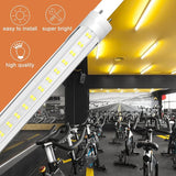 24 Pack 4FT LED T8 T10 T12 Tube Lights 28W 4000LM 5000K Dual End Ballast Bypass Bulbs
