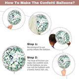 12Inch Orange Fall Balloons Autumn Brown Green Latex Confetti Party Decorations