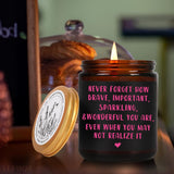 Inspirational Scented Candles Gifts For Women, Birthday & Thinking Of You Candle Gift For Her, Encouragement/Get Well Soon/Cheer Up/Positive Gifts For Friends, Coworker, Sister, Natural Soy Candle-33