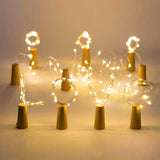 Wine Bottle Lights With Cork, 12 Led 10 Pack Fairy / String Lights Waterproof Battery Operated For Jar Party Wedding Chr