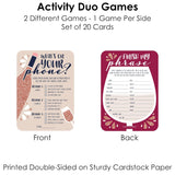 Big Dot of Happiness But First, Wine - 2-in-1 Wine Tasting Party Cards - Activity Duo Games - Set of 20
