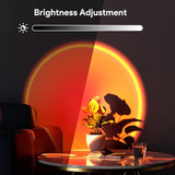 Sunset Lamp Projection LED Light with Remote Multicolor 360° Rainbow Night Light